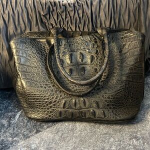 Veari vintage grey crocodile tote bag